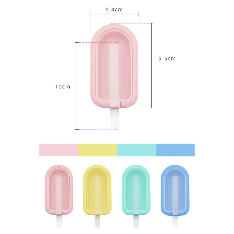 Stampo per Ghiaccioli in Silicone – Set da 4