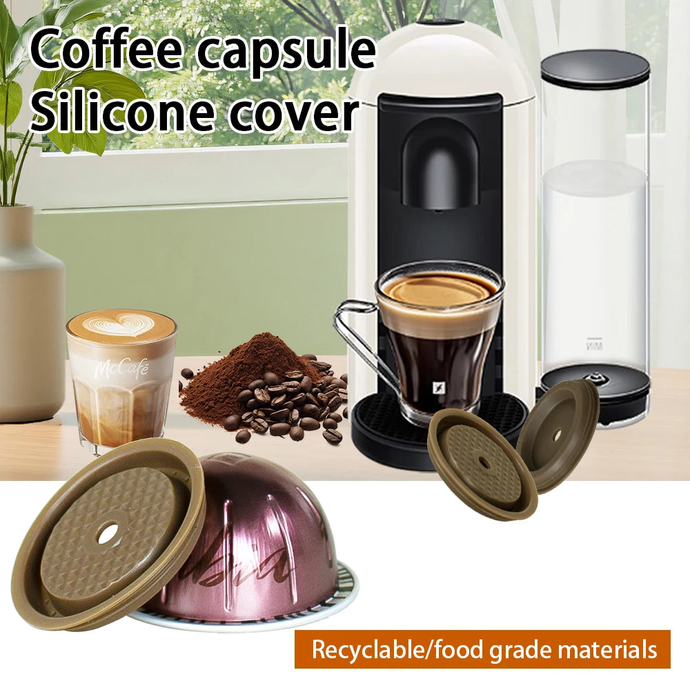 Coperchio in Silicone Riutilizzabile per Capsule Vertuo