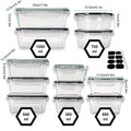 Set 12 Contenitori Ermetici con Coperchio