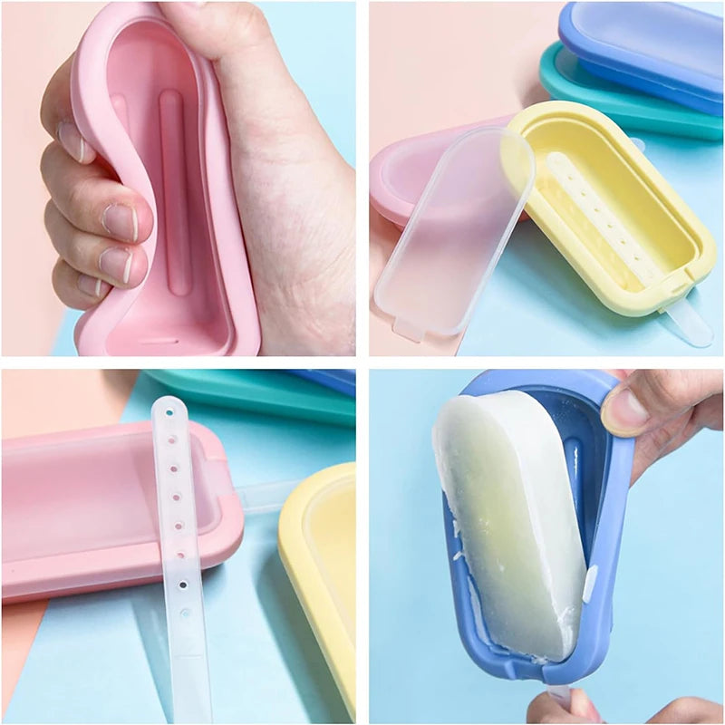 Stampo per Ghiaccioli in Silicone – Set da 4