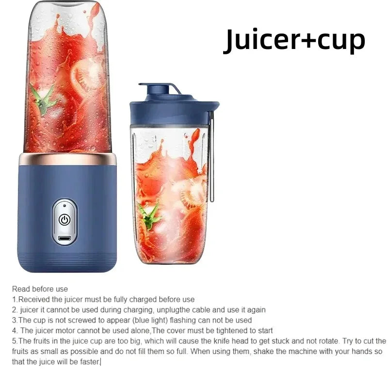 Frullatore Portatile USB – Bicchiere Mixer da Viaggio 400ml