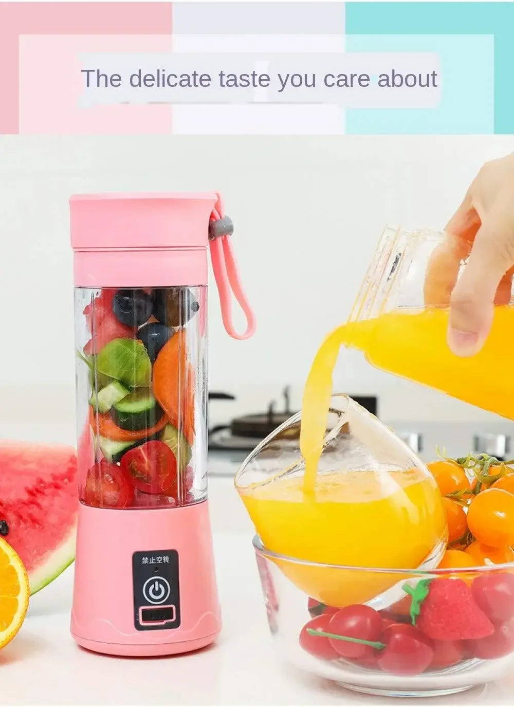 Frullatore Elettrico Portatile USB – Mini Juicer per Smoothie