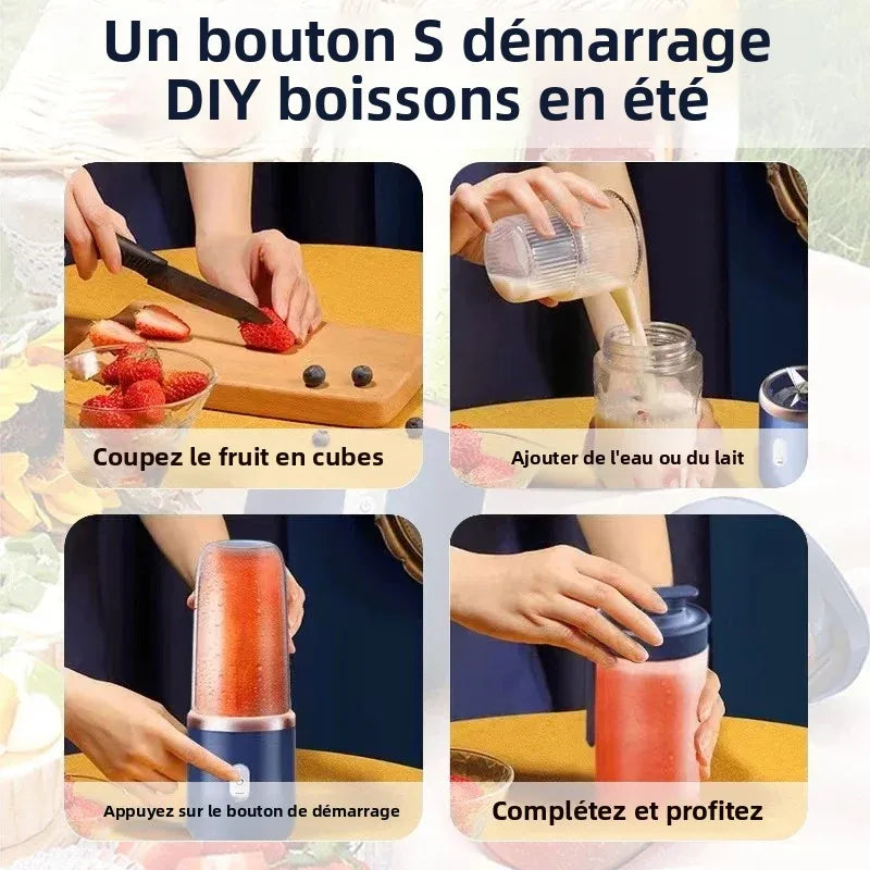 Frullatore Portatile USB – Bicchiere Mixer da Viaggio 400ml